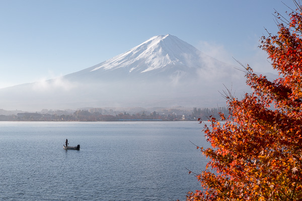 紅葉の富士山