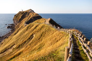 秋の北海道｜積丹半島 神威岬と積丹ブルーの海