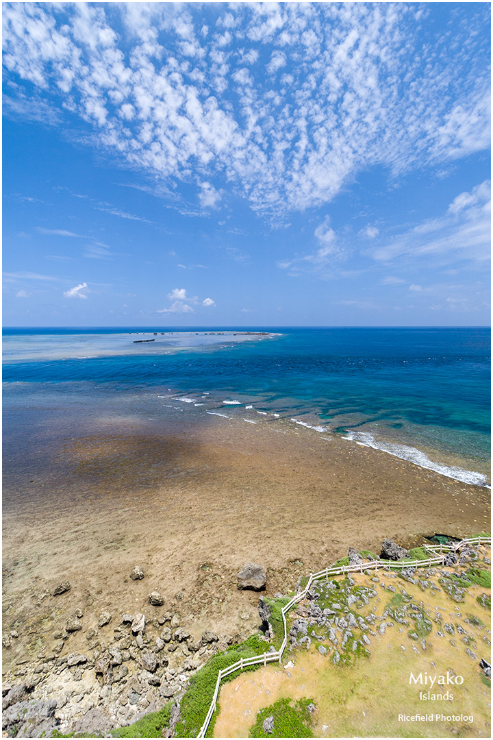 宮古島 東平安名崎 灯台からみる海